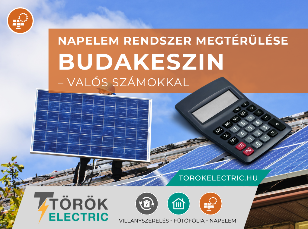 Napelem rendszer megtérülése Budakeszin – valós számokkal